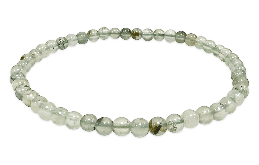 Bracciale prehnite A perles 4mm