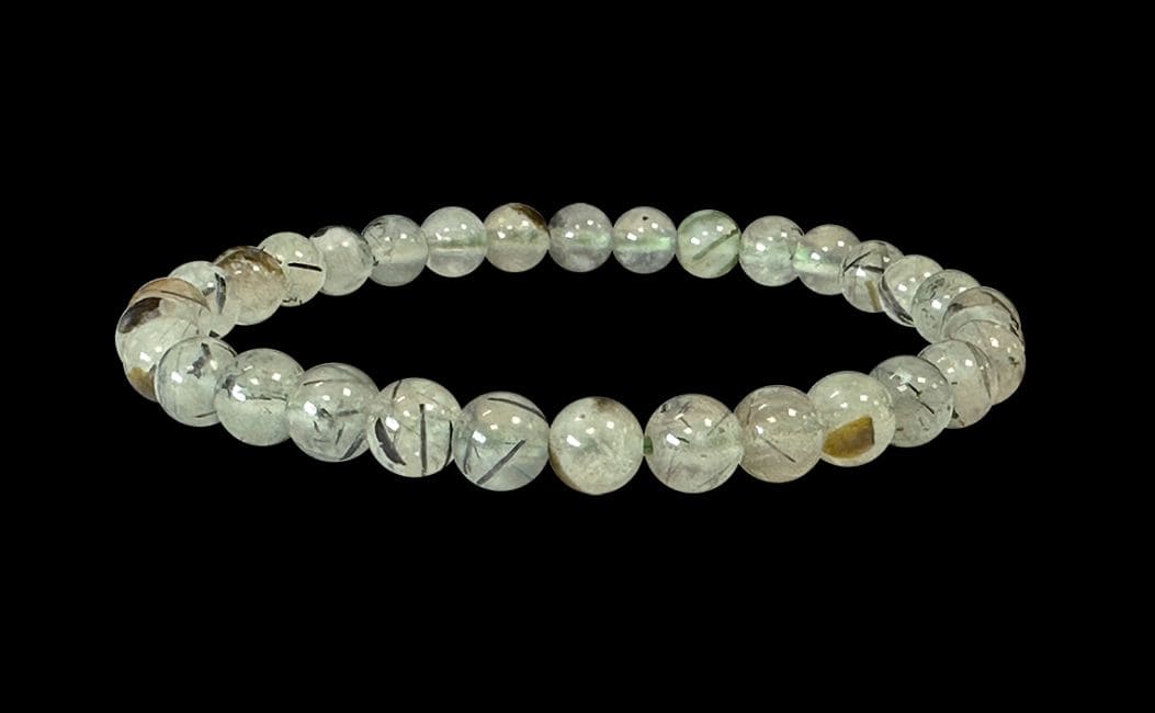 Bracciale prehnite A perles 6mm