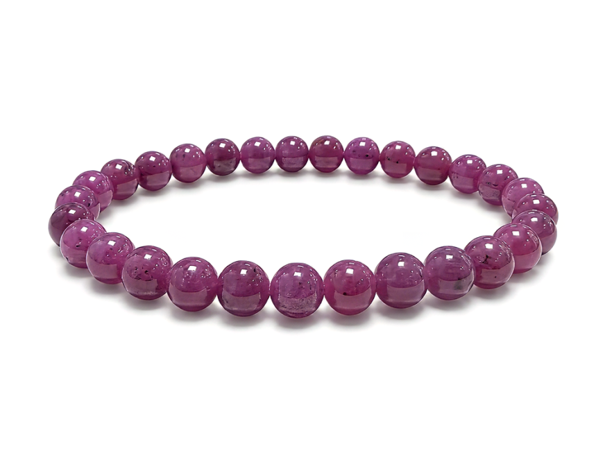 incenso ad Bracciale Rubino AAAA perle 5-6mm