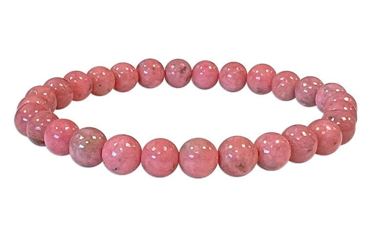 Bracciale Rhodonite A perles 6mm