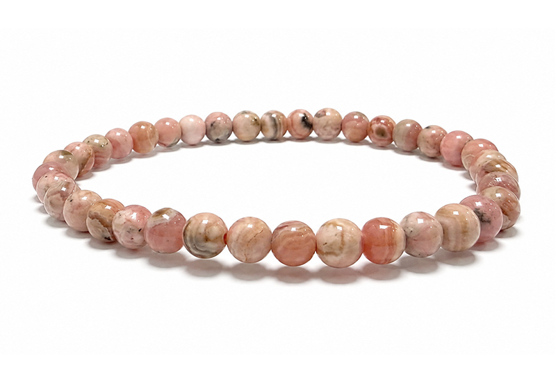 Bracciale in Rodocrosite Argentina A perle 4-5mm