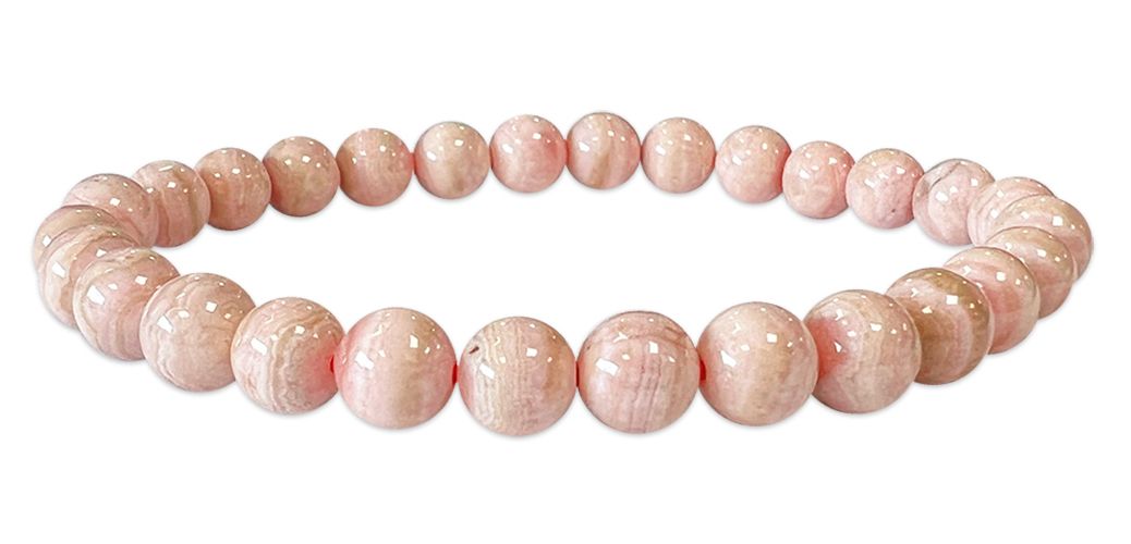 Perle di bracciale in Argentina Rhodochrosite 6-7mm