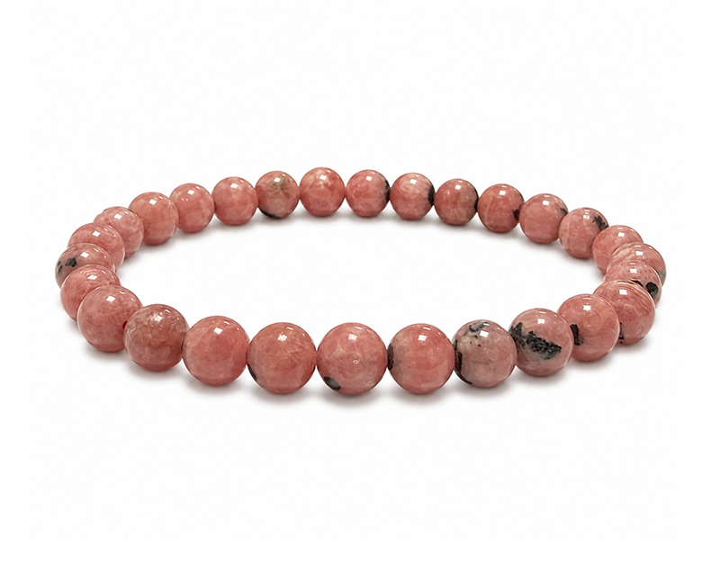 Bracciale in Rodocrosite Argentina AA perle 6-7mm