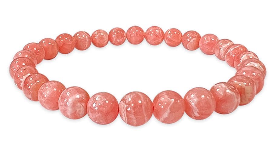 Perle di bracciale in Argentina Rhodochrosite AAA 6-7mmmm