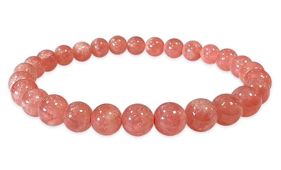 Perle di bracciale in Argentina Rhodochrosite AAAA 6-7mm