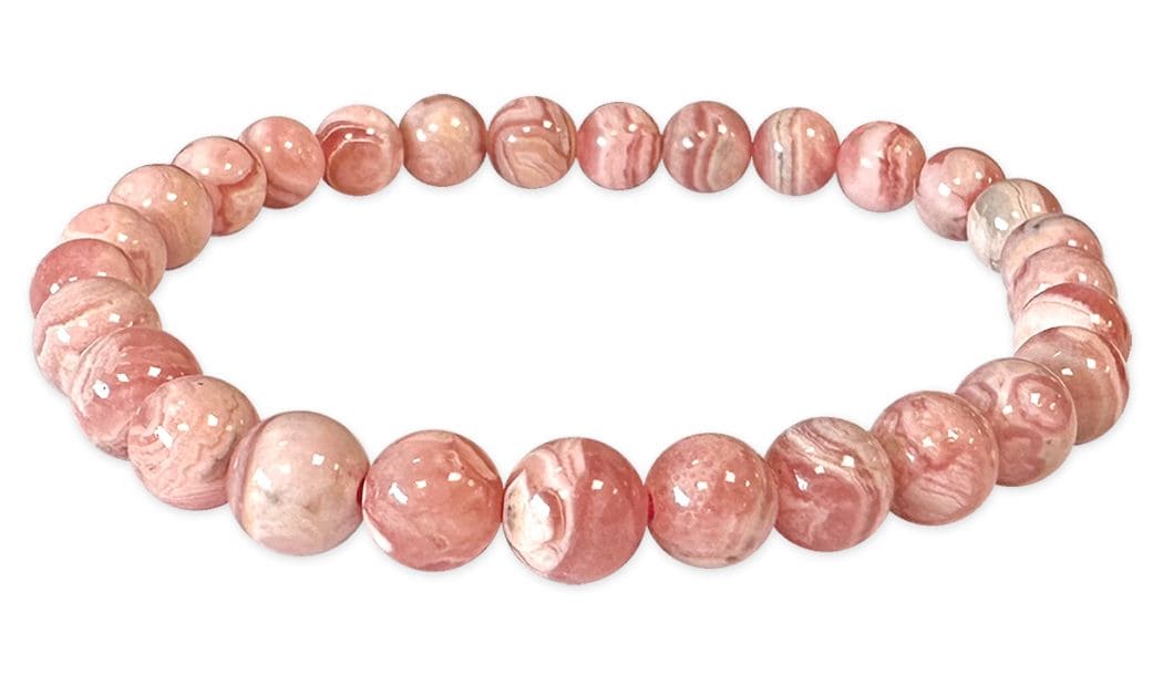 Perle di bracciale in Argentina Rhodochrosite AA 6-7mm