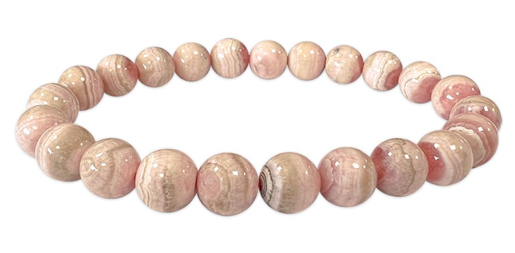 Perle di bracciale in Argentina Rhodochrosite 7.5-8.5mm