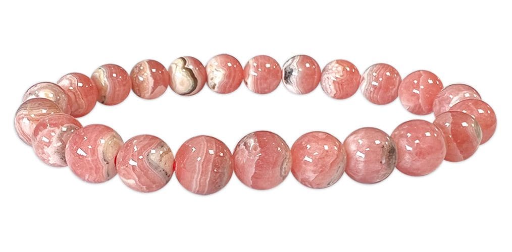 Perle di bracciale in Argentina Rhodochrosite AA 8-9mm