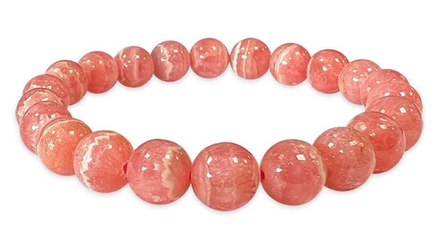 Perle di bracciale in Argentina Rhodochrosite AAA 7.5-8.5mm