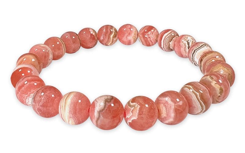 Perle di bracciale in Argentina Rhodochrosite AA 8-9mm