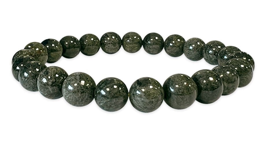 Bracciale in serafinite perline 8mm