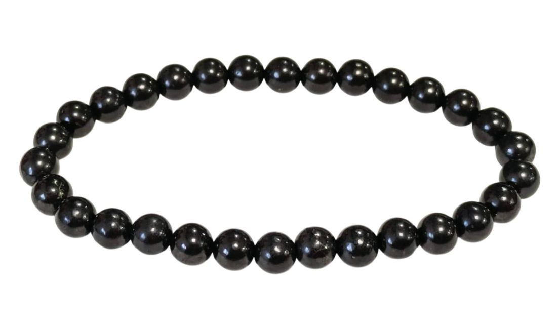 Bracciale Shungite A perles 6mm