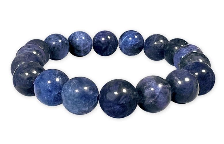 Bracciale Sodalite A perles 10mm