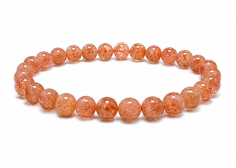 incenso ad Bracciale Pietra del Sole AA+ perle 7-8mm