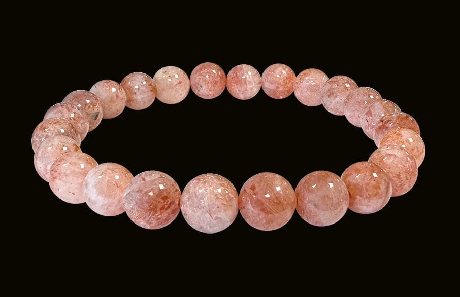 Bracciale Sunstone A perline 7-8mm