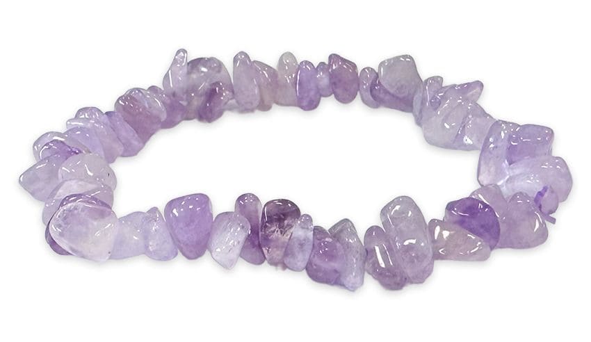 Bracciale Ametista Lavanda A chips 5-8mm 18cm