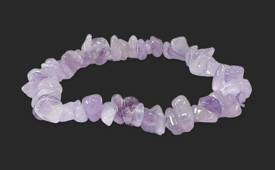 Bracciale Ametista Lavanda A chips 5-8mm 18cm