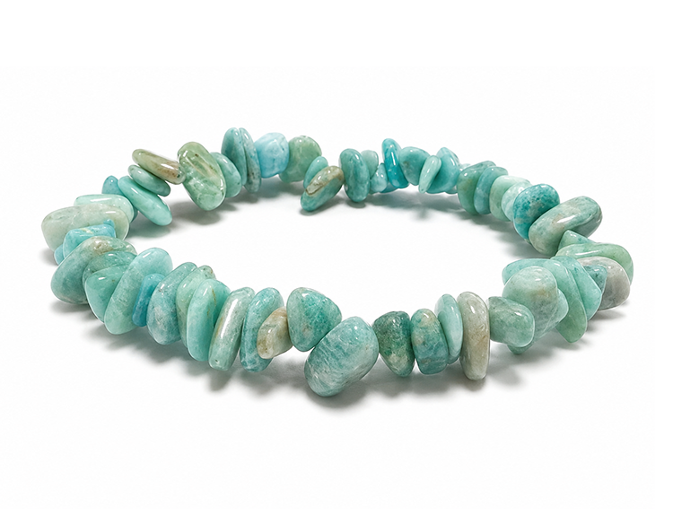 Bracciale Chips in Amazzonite del Perù A+ 5-8mm