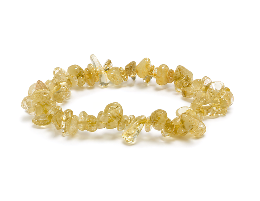 Bracciale Chips in Citrino Naturale A 5-8mm