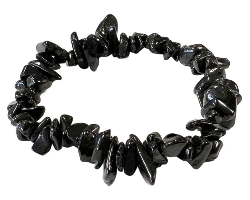 Bracciale Tormalina nera A chips 12-15cm (Misura piccola)