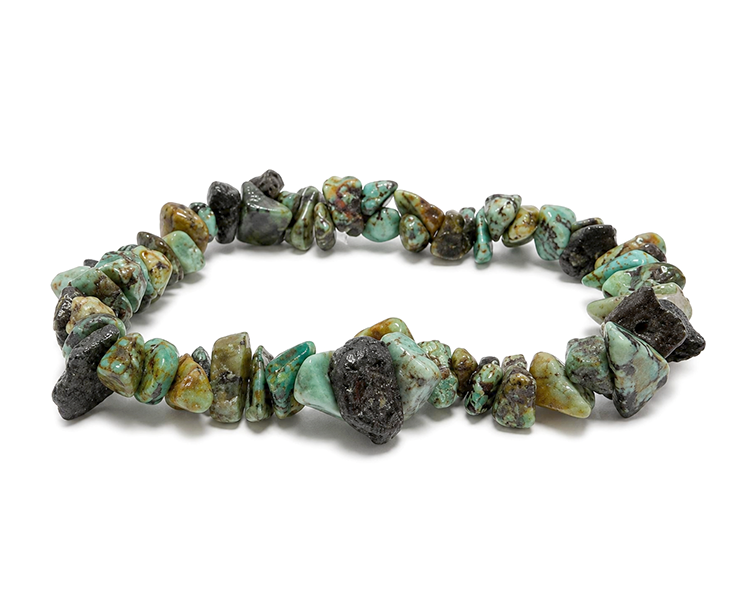 Bracciale Chips in Turchese Africana AB 5-8mm