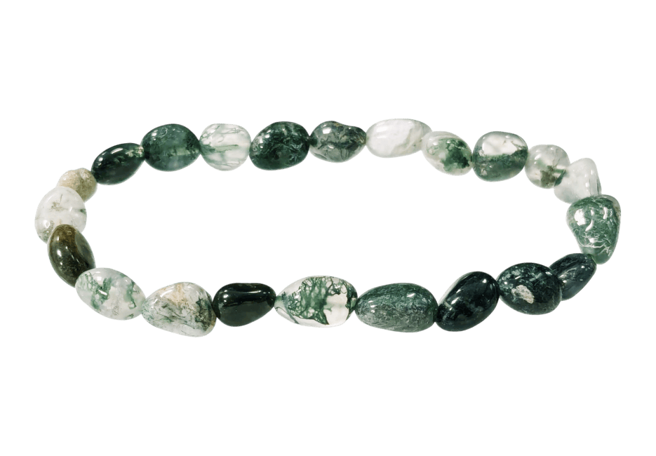 incenso ad Bracciale In Agata Muschiata Con Pietre Laminate