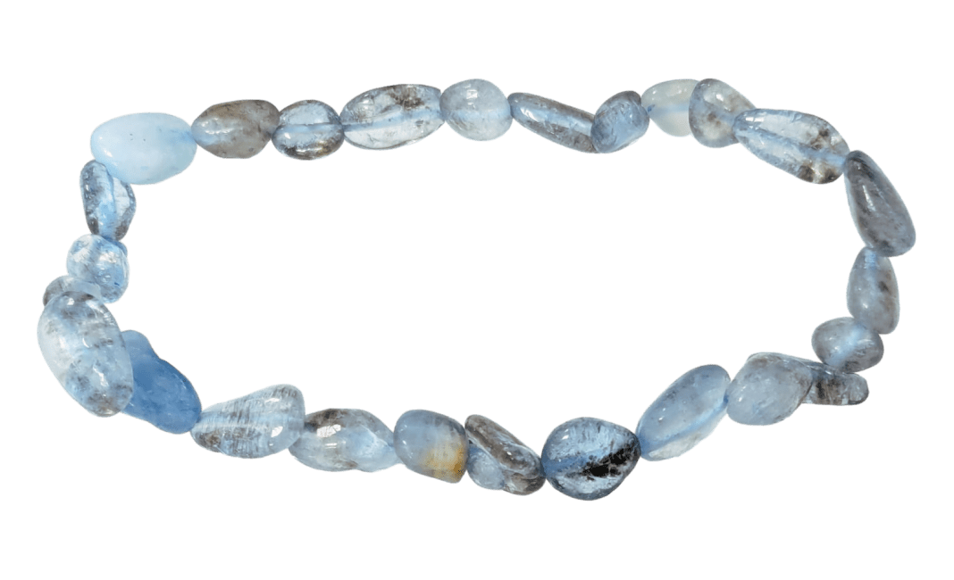 incenso ad Bracciale di Aguamarina pietre rotolate