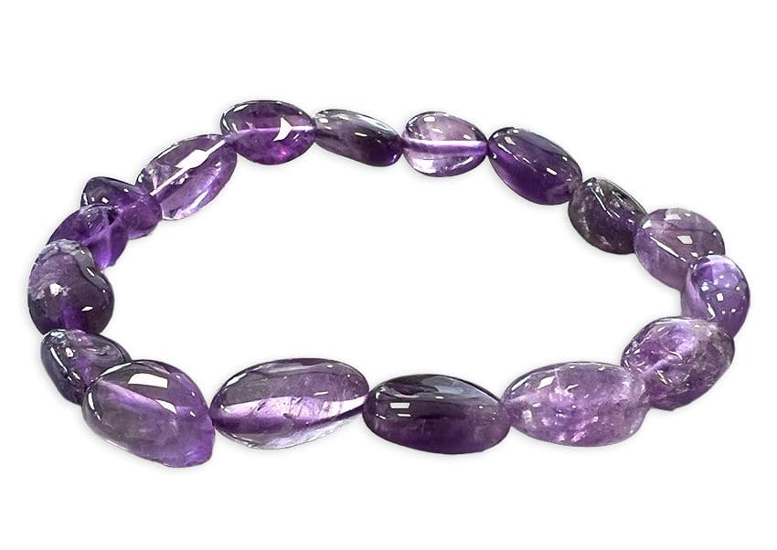incenso ad Bracciale in ametista pietre AA laminate
