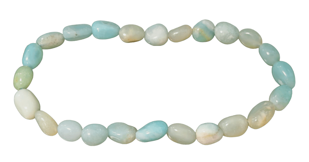 incenso ad Bracciale con Amazzonite Peruviana pietre laminate AA