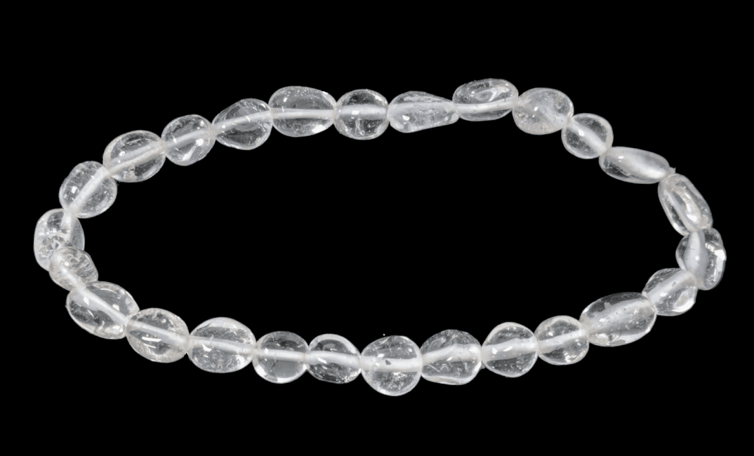 incenso ad Bracciale in cristallo di rocca pietre levigate 6-8mm dal Brasile