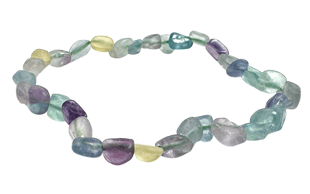 incenso ad Bracciale in Fluorite multicolore Pietre A burattate