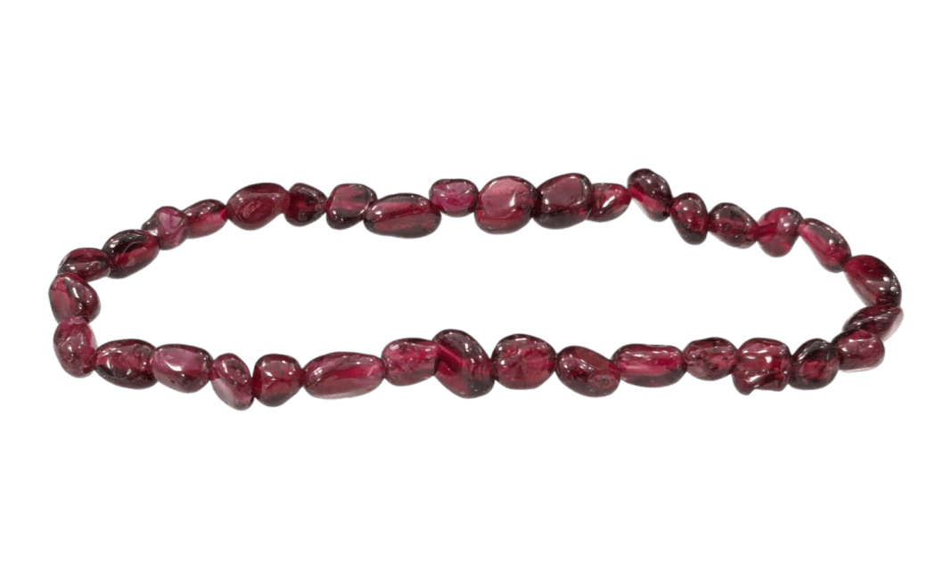 incenso ad Bracciale di granato rosso A pietre rotolate