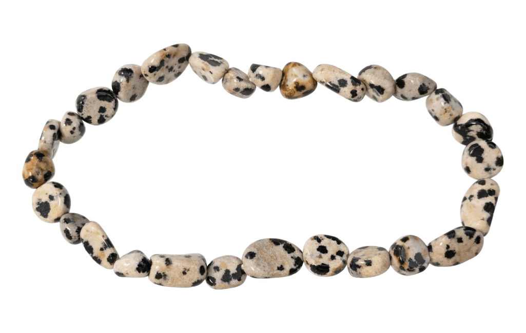incenso ad Bracciale con diaspro dalmata pietre arrotolate A