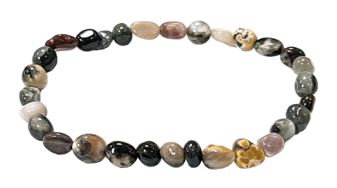 incenso ad Bracciale Ocean Jasper Pietre laminate A+