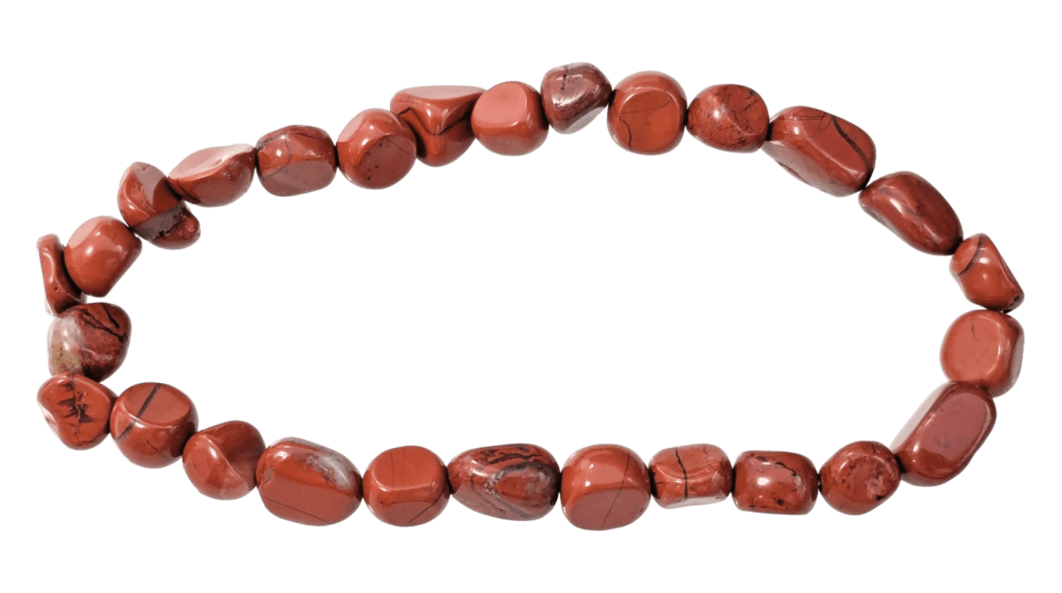 incenso ad Bracciale in diaspro rosso con pietre laminate A