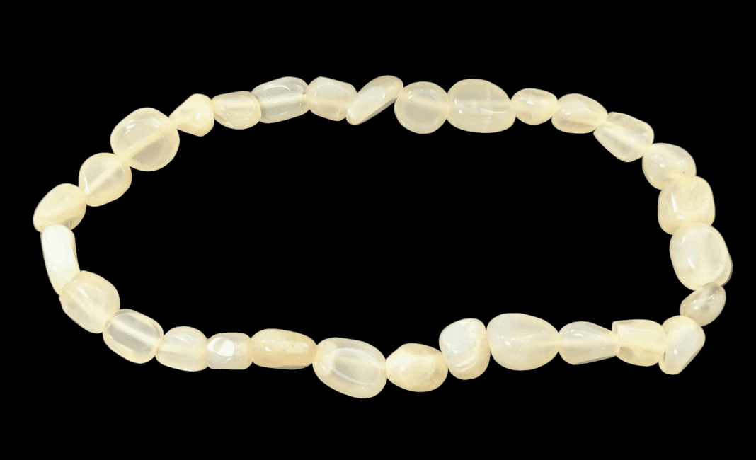 incenso ad Bracciale Pietra di Luna Beige A Pietre Laminate