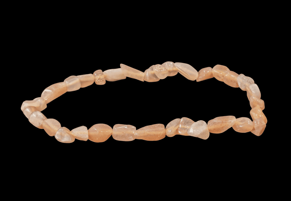 incenso ad Bracciale in pietra di luna rosa Pietre laminate A
