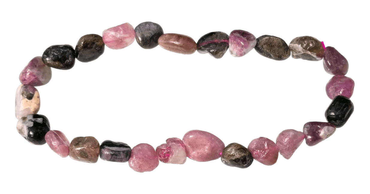 incenso ad Bracciale di Tormalina Multicolor A pietre rotolate