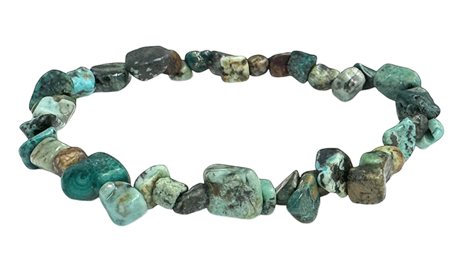 incenso ad Bracciale di africano turchese naturale pietre rotolate