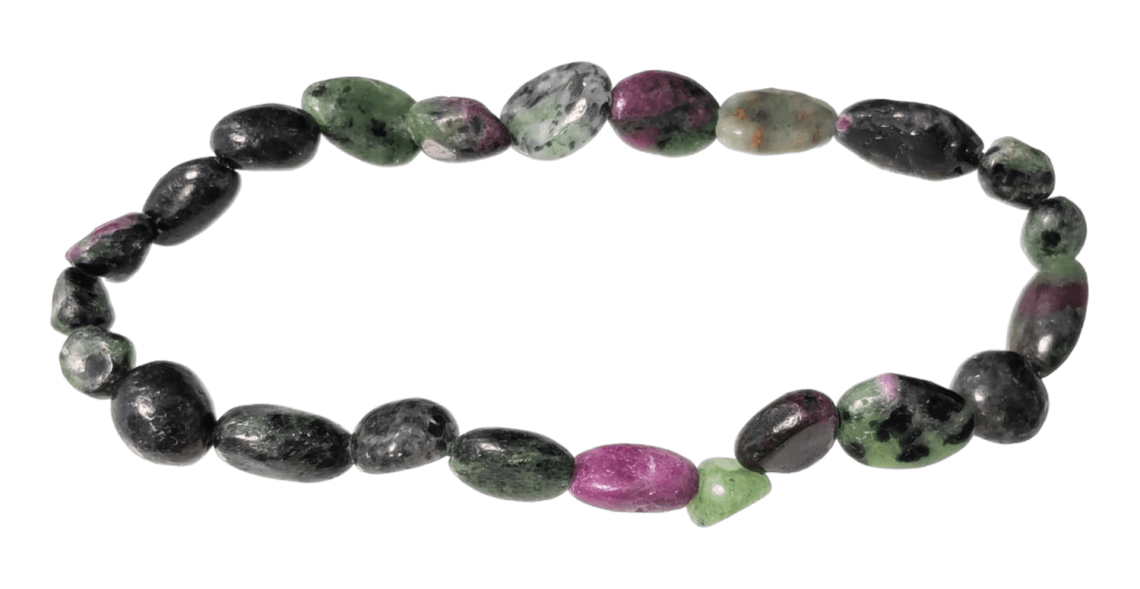 incenso ad Bracciale di Rubis Zoisite A pietre rotolate