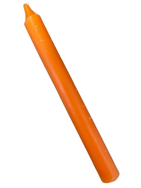 Candele Goloka Colorate Massa Arancione 13cm 20pz