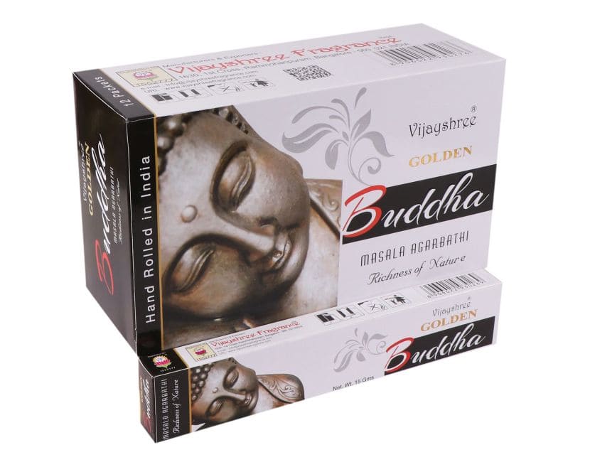 INCENSO BASTONCINI GOLDEN NAG CHAMPA MEDITATION BUDDHA PATCHOULI CHANDAN  INDIA