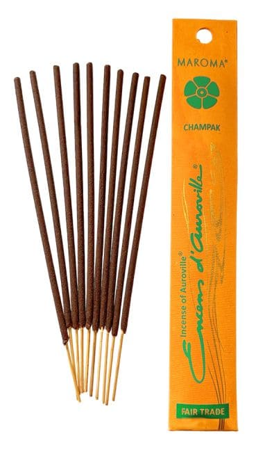 Auroville Champak Incenso 5x 10 Bastoncini