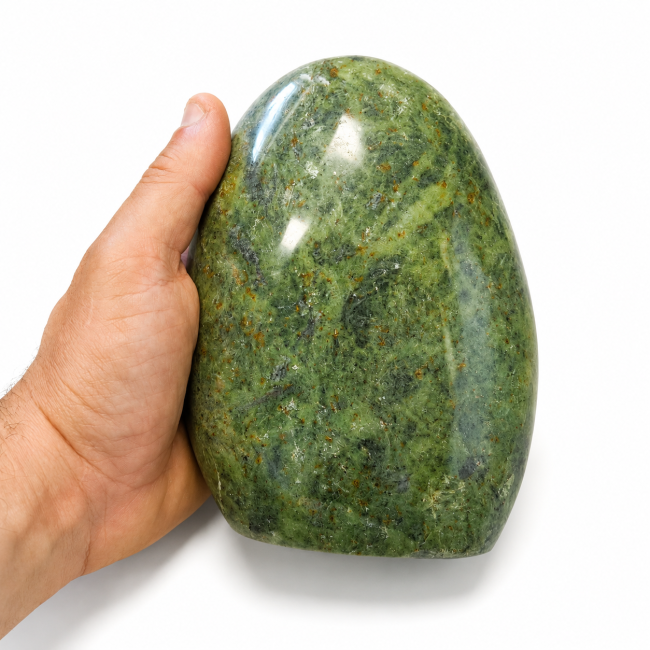 Blocco in serpentino lucidato da 1,780 kg