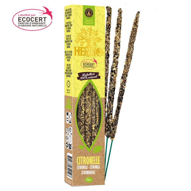 Smudge Incense Ecocert Herbio Citronella 20g