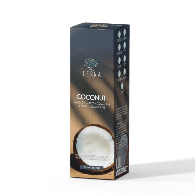 TERRA Incenso al cocco senza carbone 12gr