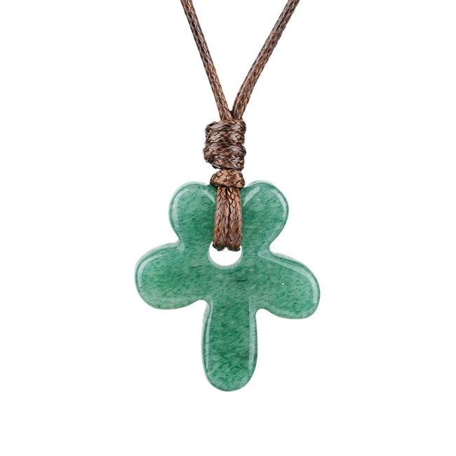 incenso ad Collana con fiore di avventurina verde