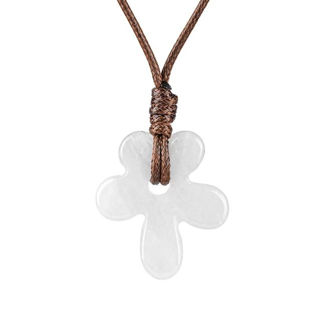 incenso ad Collana con fiore in cristallo di rocca