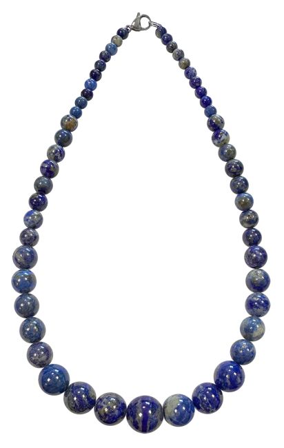 Collana di lapislazzuli con perline a goccia 6-14 mm 45 cm