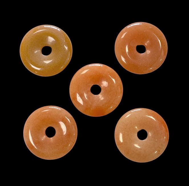 incenso ad Ciambella Avventurina Arancio A 3cm x5|it